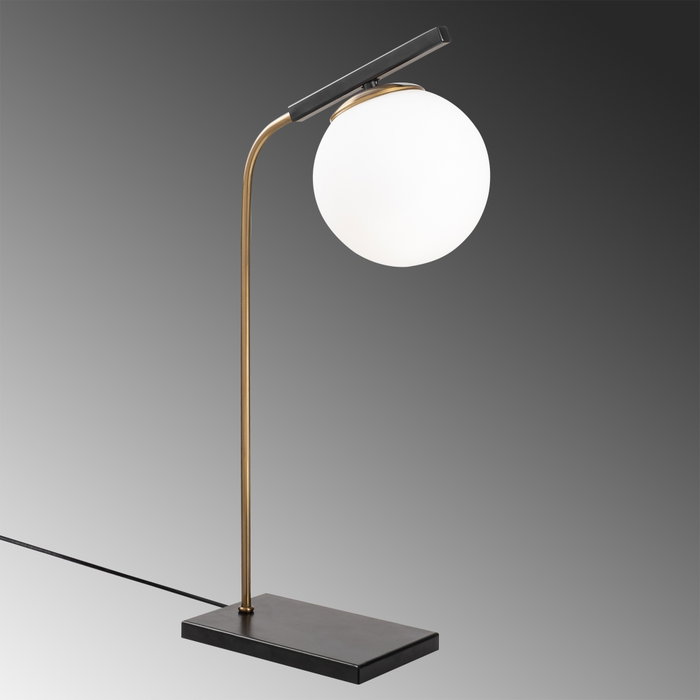 Opviq Yıldız - 4021 Lámpara de mesa Dorada y Negra